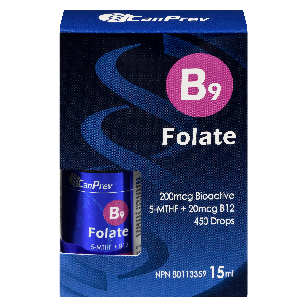 B9 Folate 200mcg drops 15ml