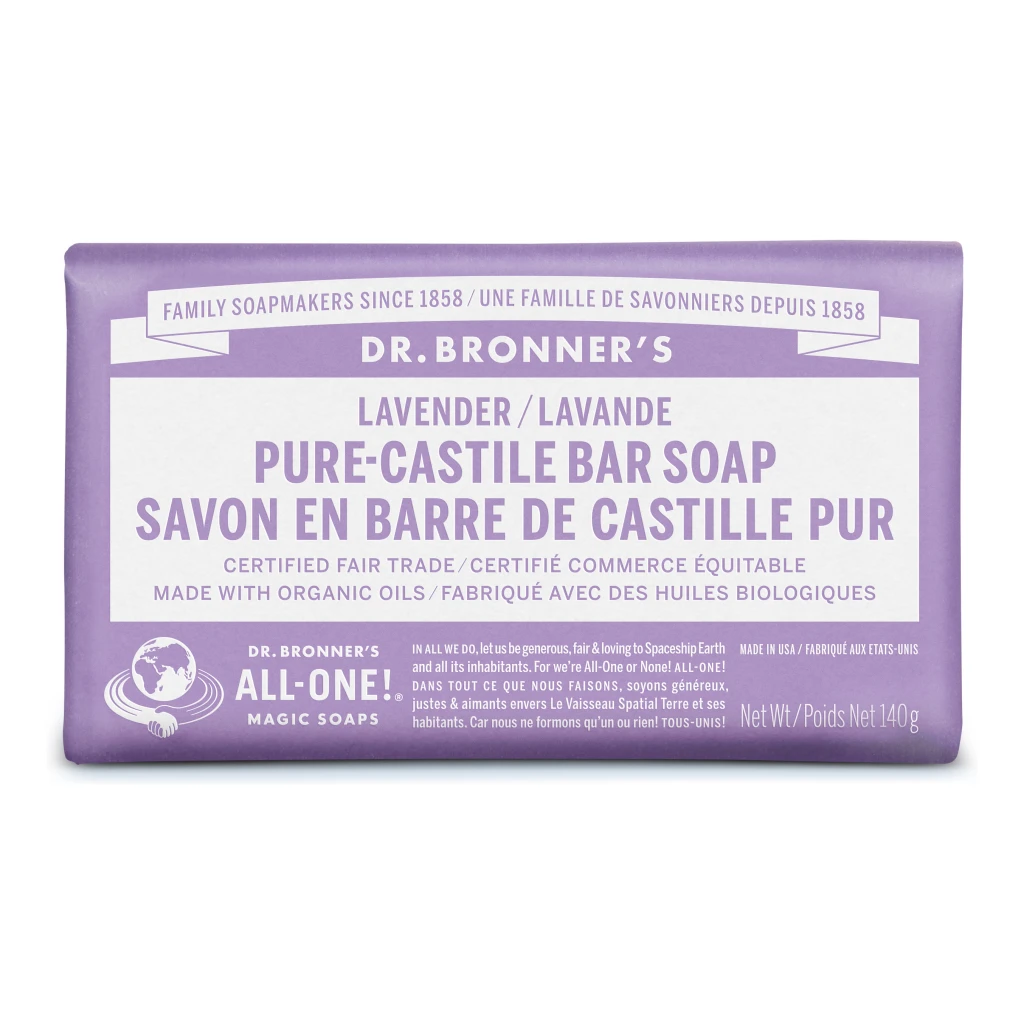 Lavender Castile Bar Soap by Dr Bronner