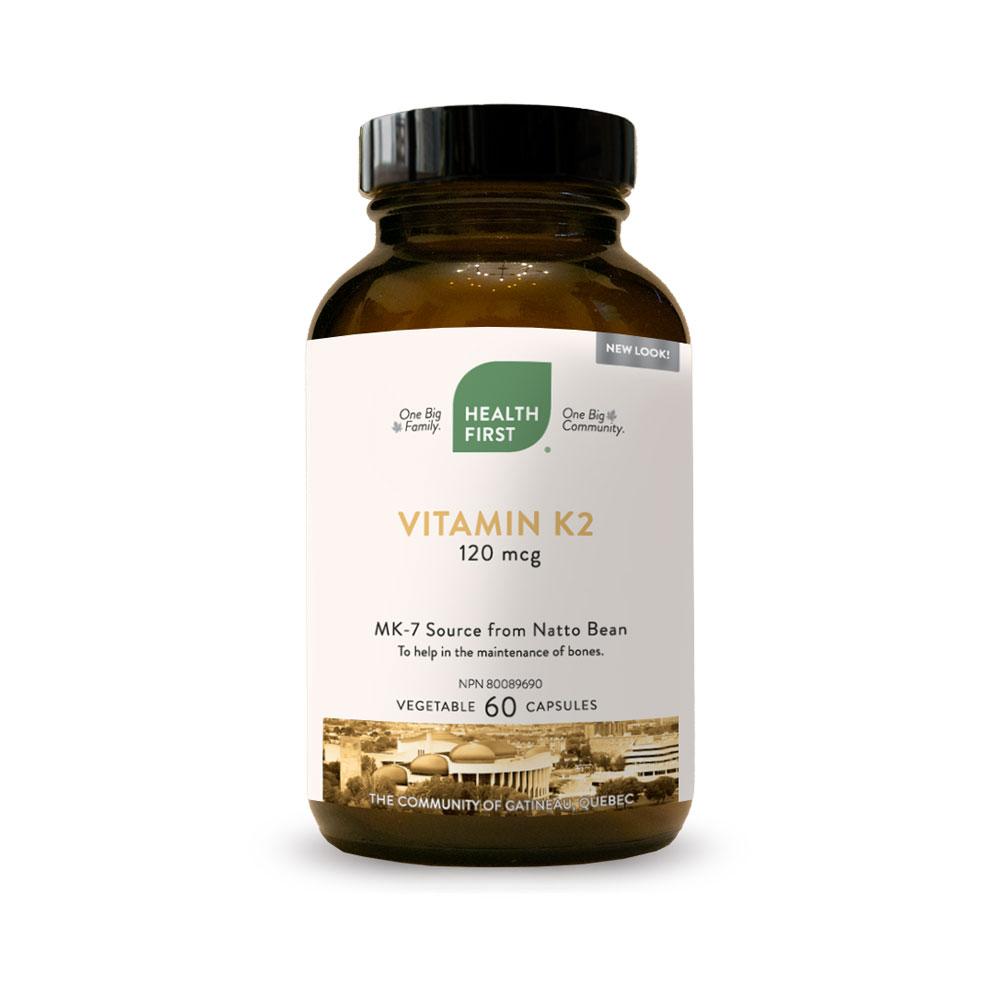 Health First Vitamin K2, 60 vegetable capsule