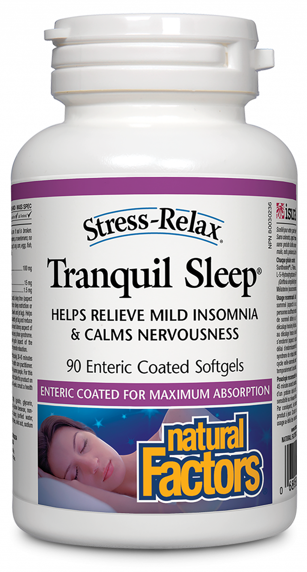 Natural Factors Tranquil Sleep 90 Enteric Coated Softgels by Natural Factors
