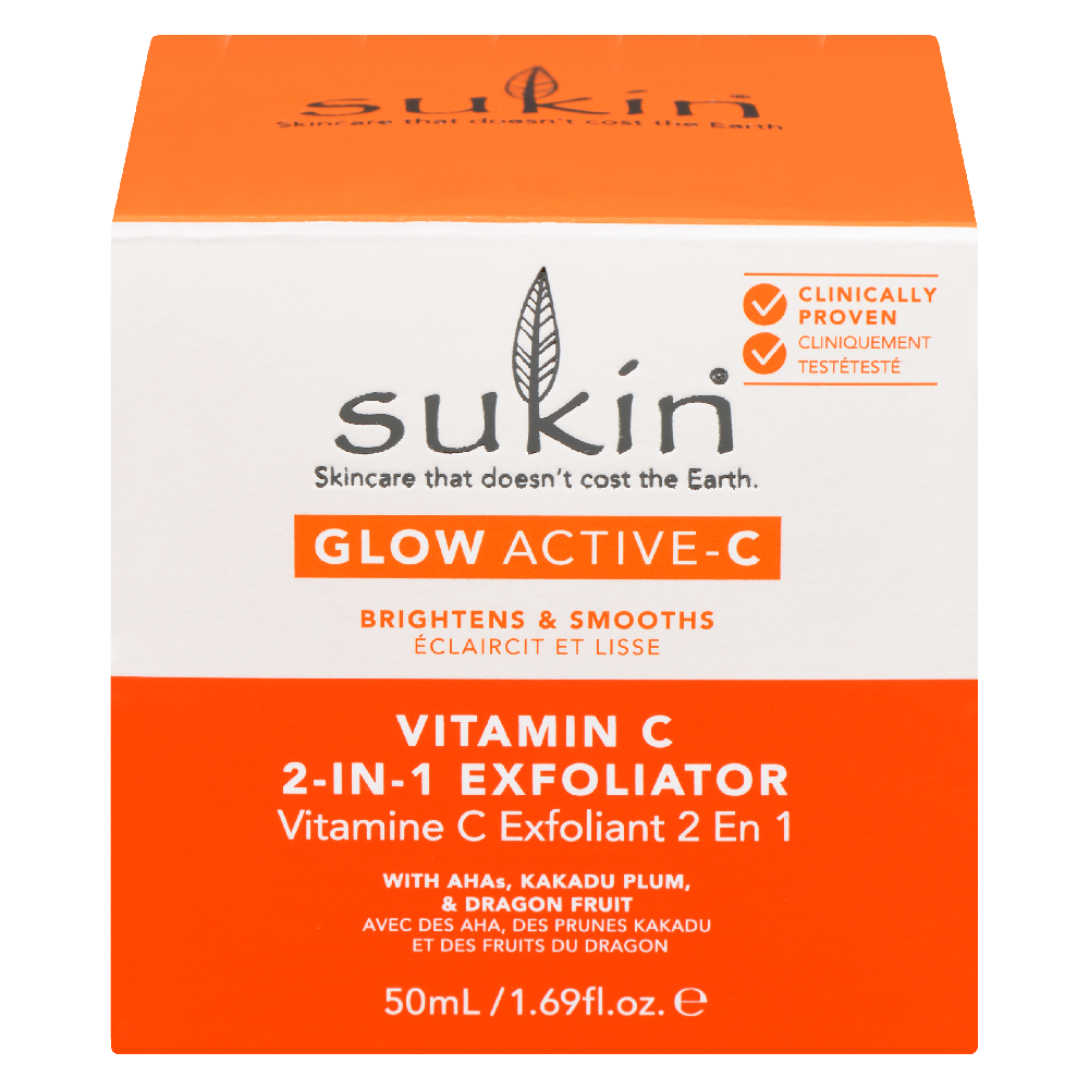 Glow Active-C 2 in 1 Exfoliator