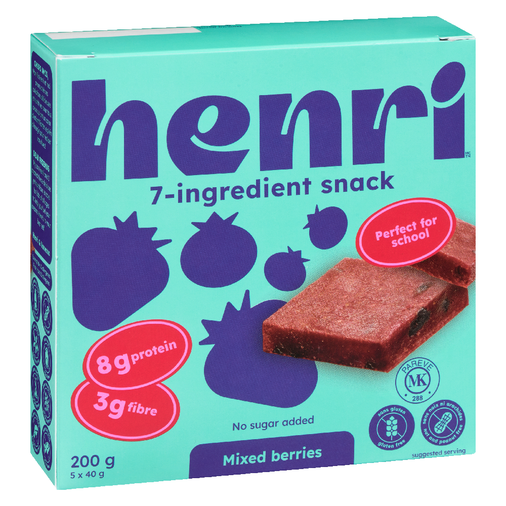 Mixed Berries Snack Bars (Box of 5) 200g