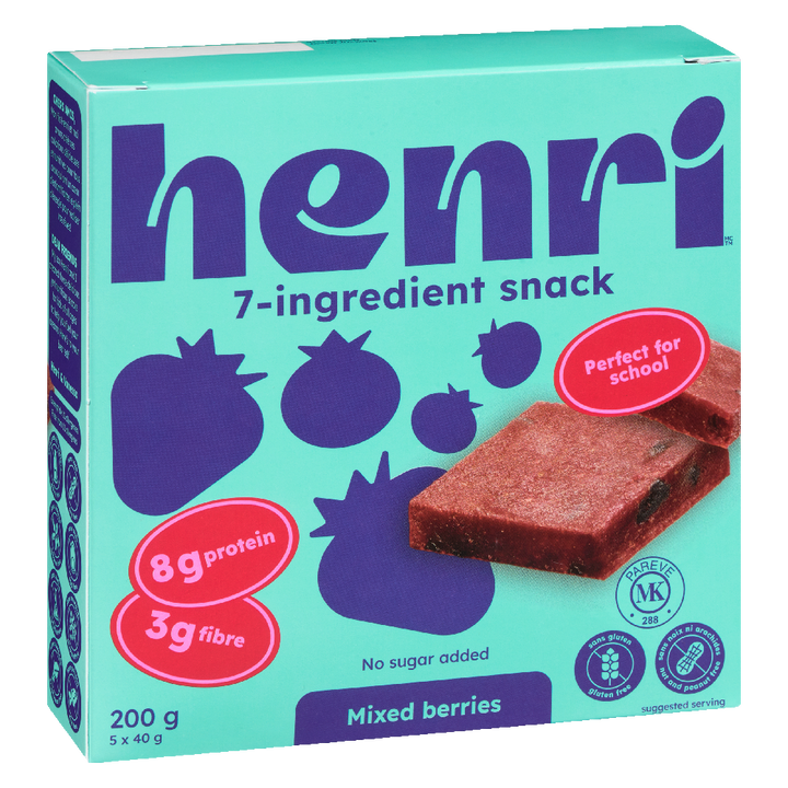 Mixed Berries Snack Bars (Box of 5) 200g