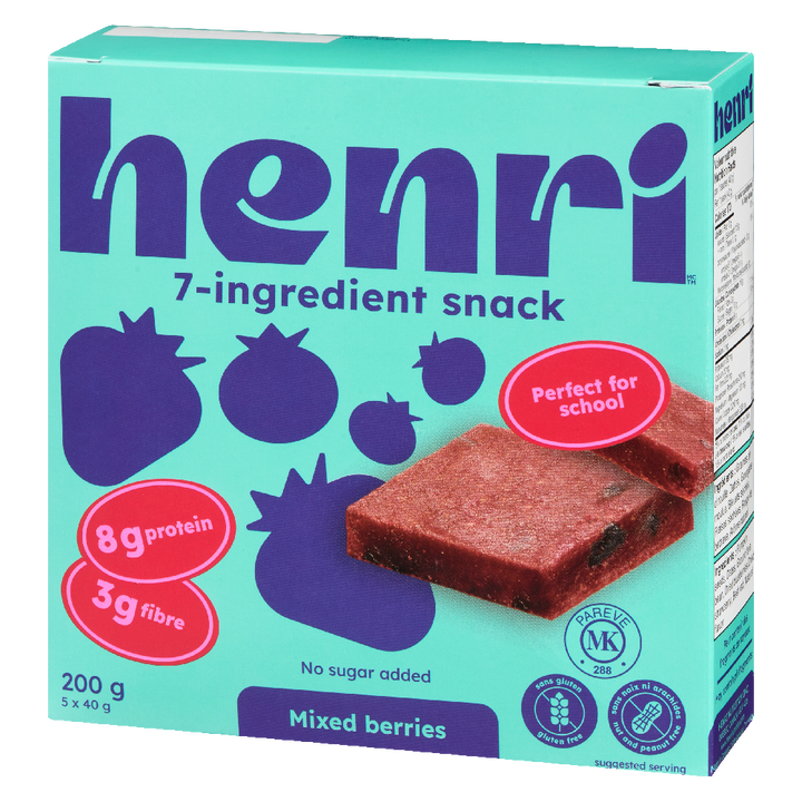 Mixed Berries Snack Bars (Box of 5) 200g