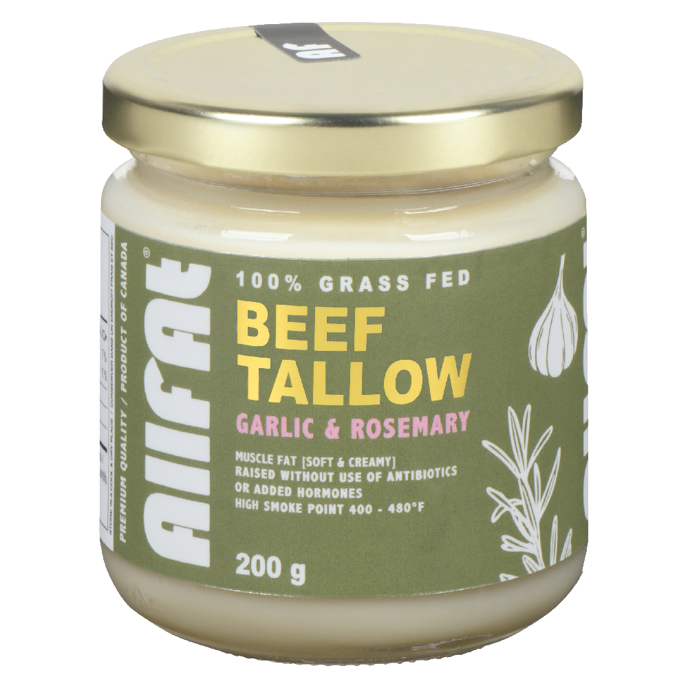 Garlic &amp; Rosemary Beef Cooking Tallow 200g