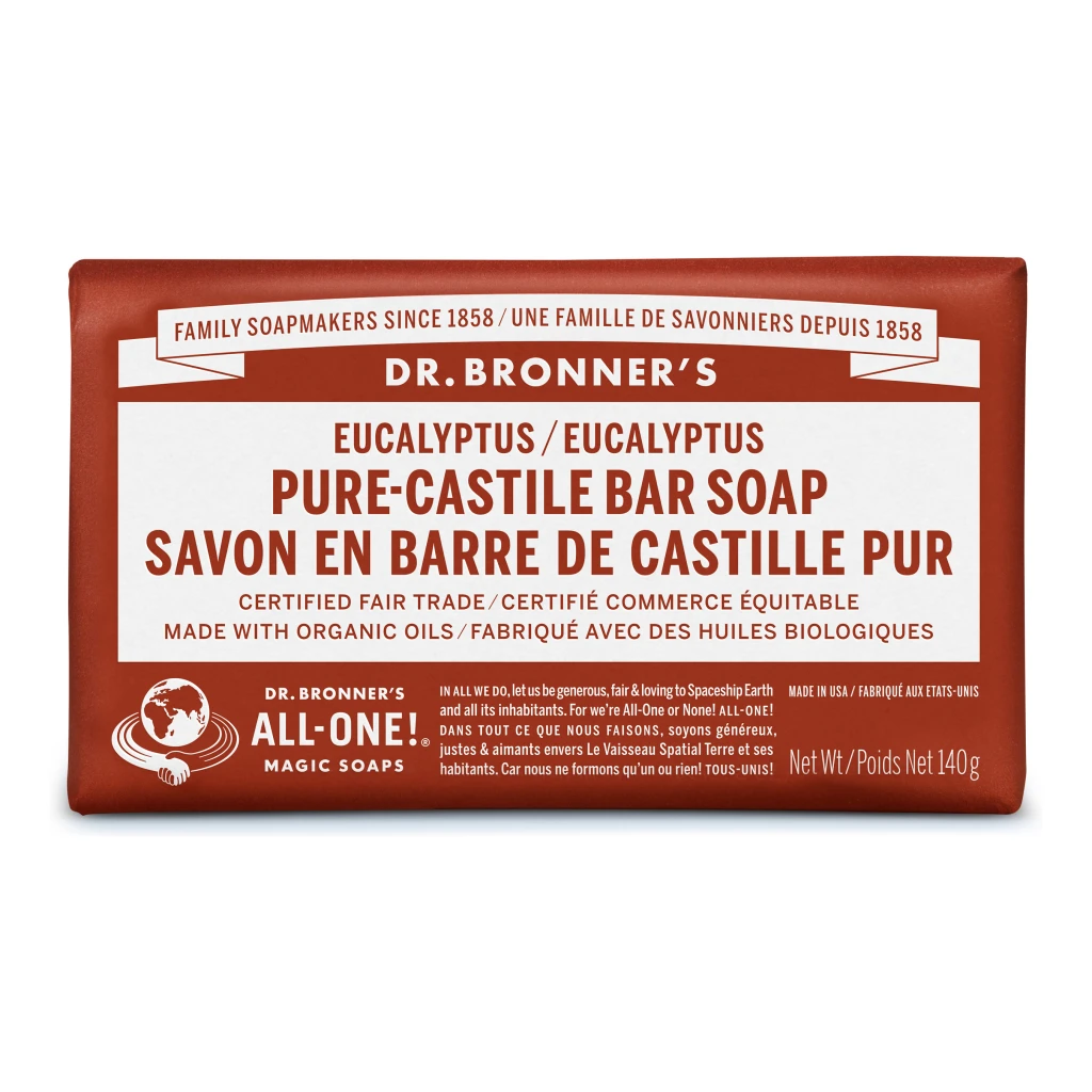 Eucalyptus Castile Bar Soap by Dr Bronner