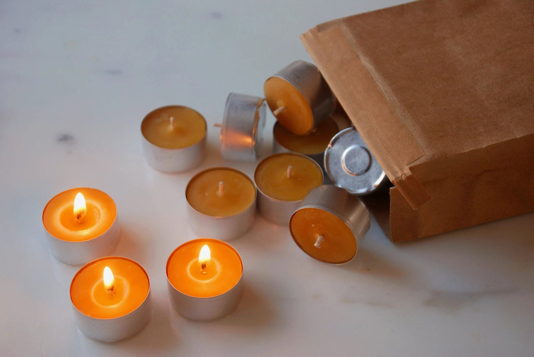 Tealight each by Barletta Beeswax