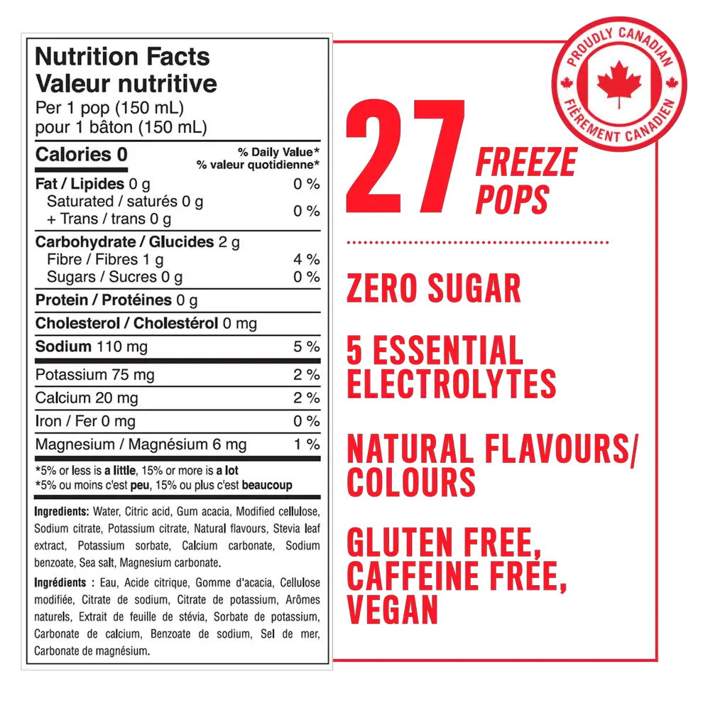 Clean Healthy Freeze Pops 27x150ml