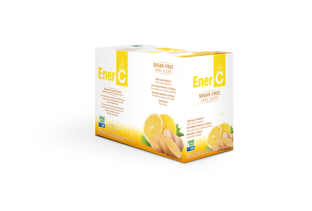 Ener-C Sugar Free Lemon Ginger, 30 packets
