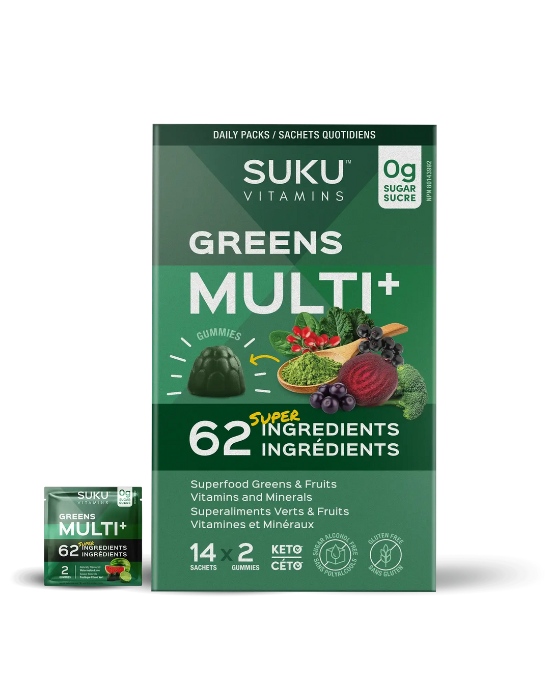 Suku Greens Multi + Gummies 28s