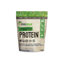 Load image into Gallery viewer, Iron Vegan Sprouted Protein, Unflavoured 500g
