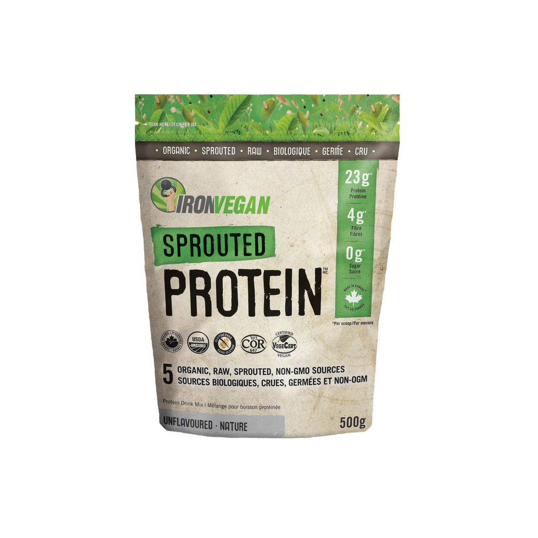 Iron Vegan Sprouted Protein, Unflavoured 500g