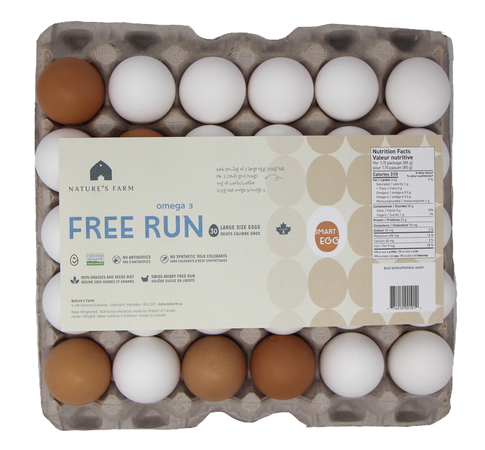Free Run Large Eggs 30pk by Nature&