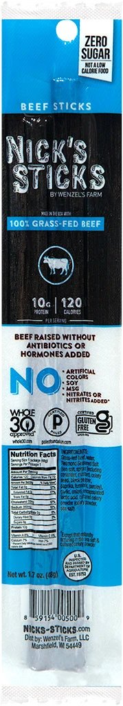 Grass Fed Beef Stick 48g by Nick&