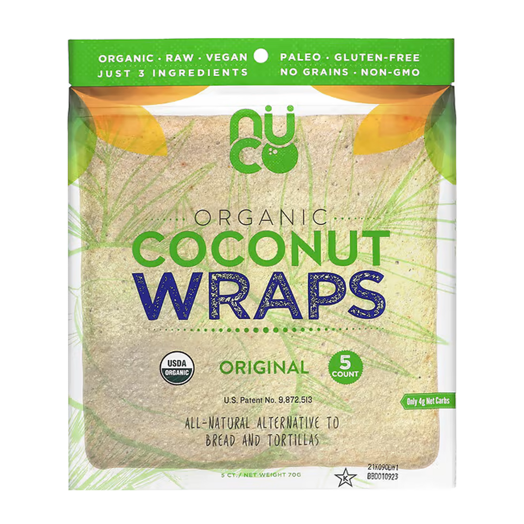 Orig Coconut Wraps 70g by Nuco