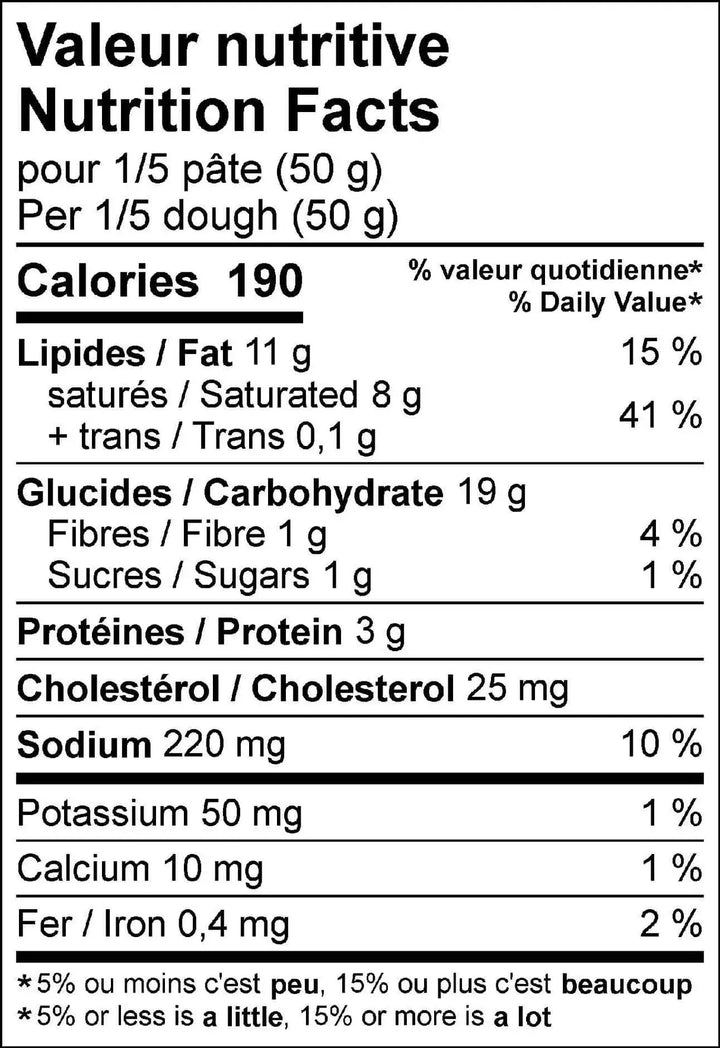 Puff Pastry Dough 500g
