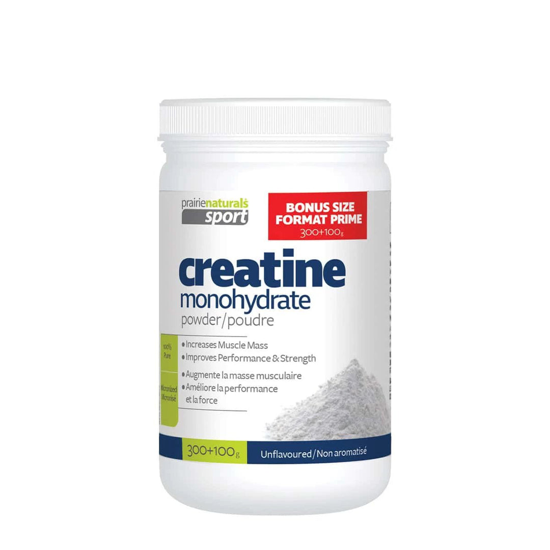 Creatine Monohydrate Bonus 400g by Prairie Naturals