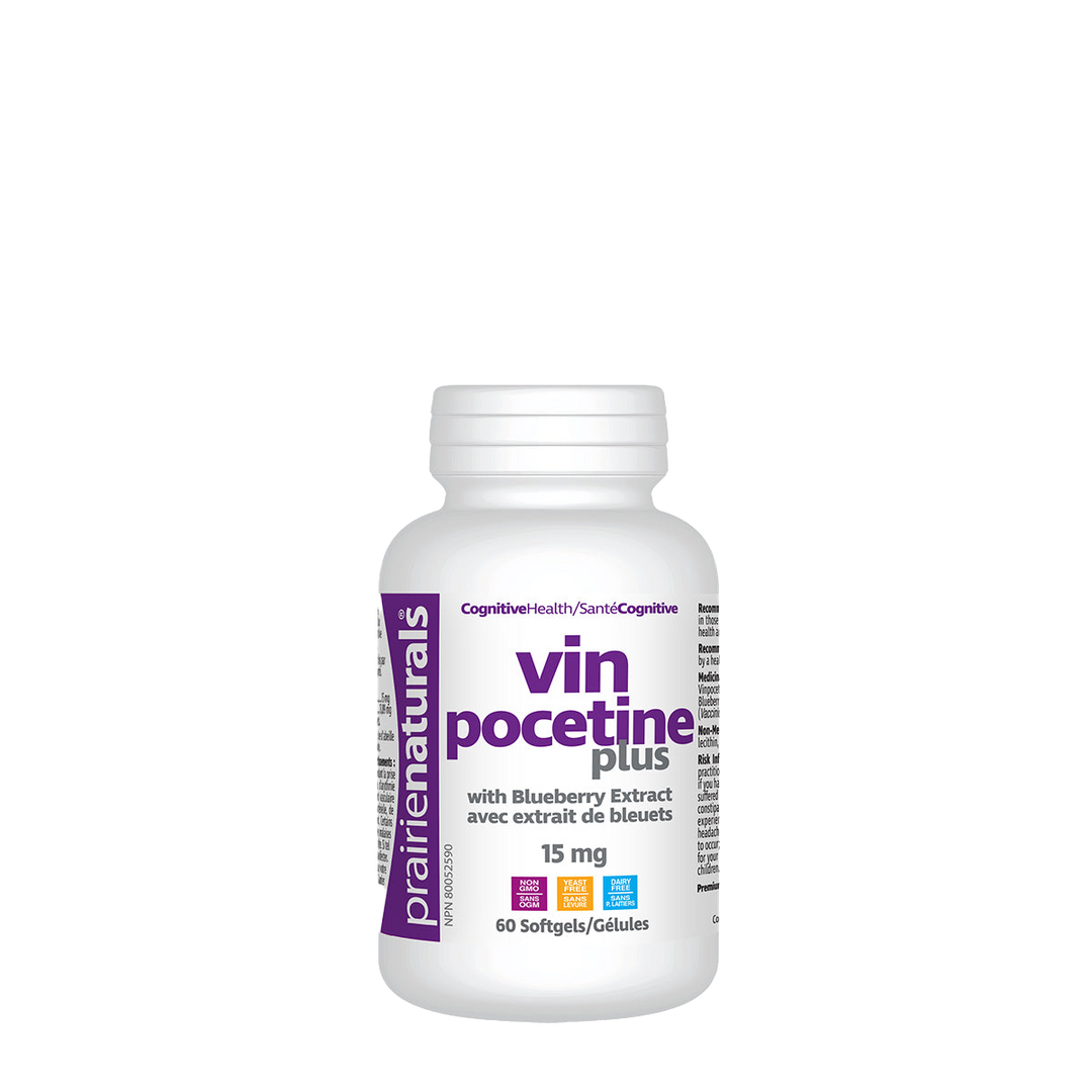 Prairie Naturals, Vinpocetine Plus. 15 MG 60 Caps. by Prairie Naturals