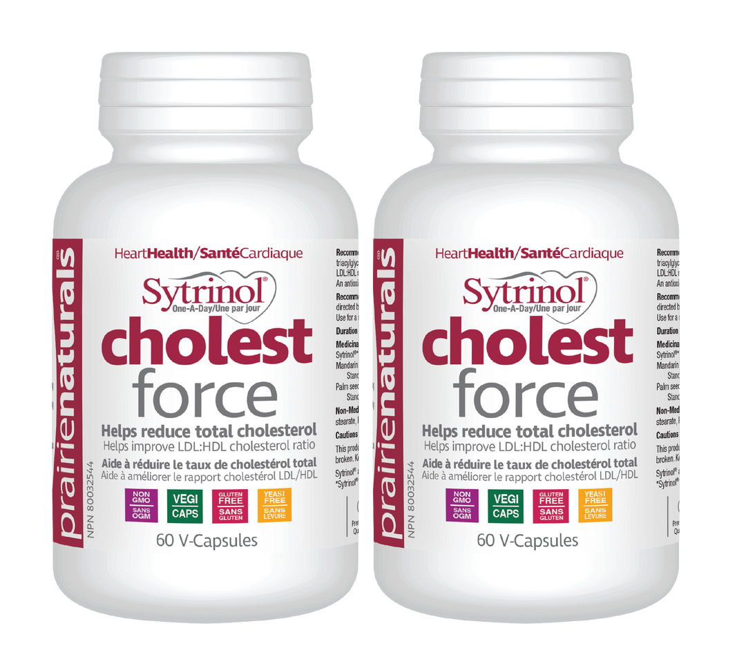 Pr Naturals Cholest Force 60+60S Duo Pack by Prairie Naturals