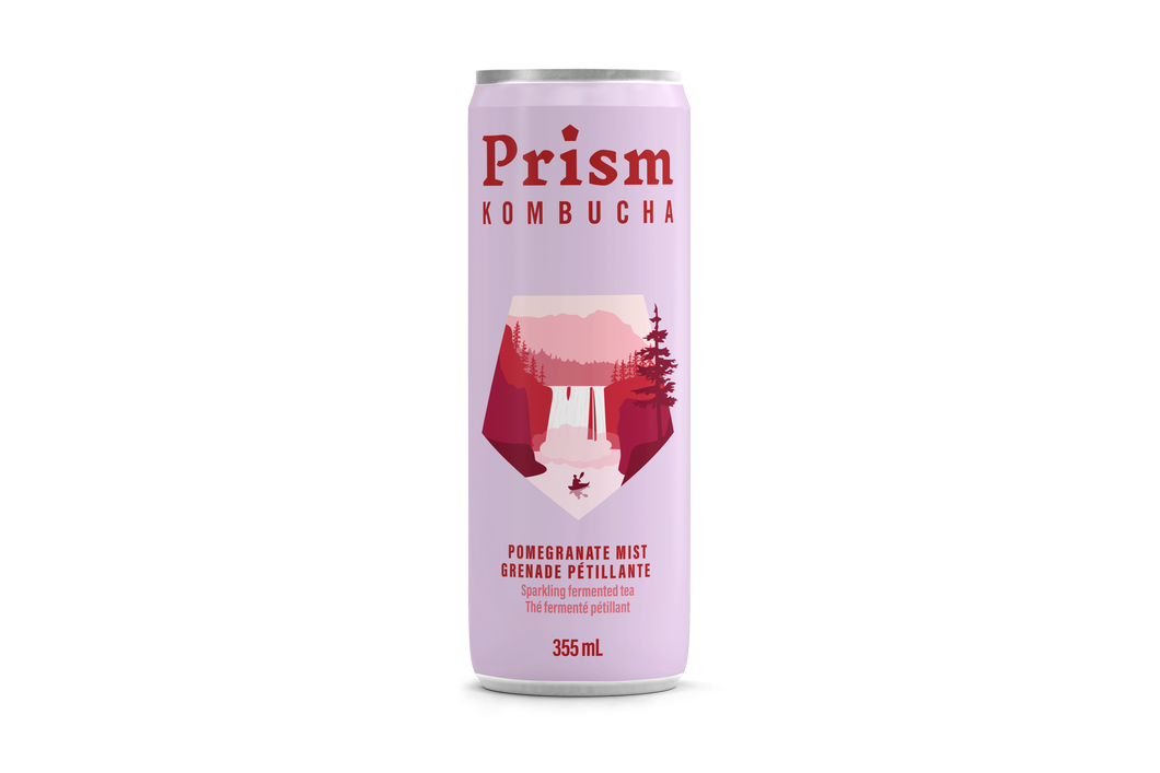 Pomegranate Mist Kombucha 355mL