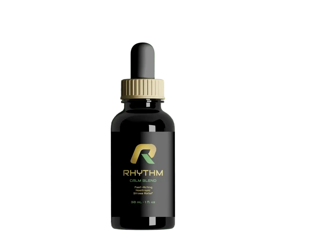 Black dropper bottle labeled &