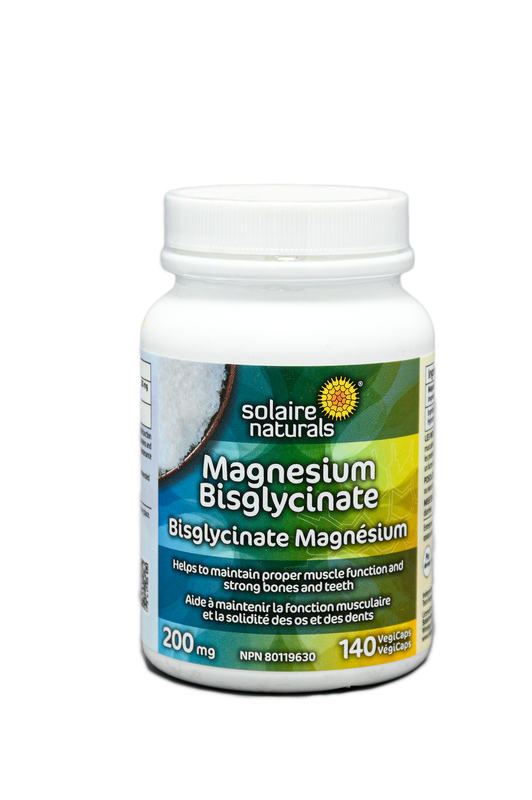Mag Bisglycinate 140s by Solaire Naturals