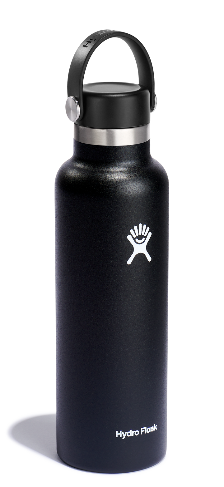 Flex Cap Bottle Black 21oz by Hydro Flask