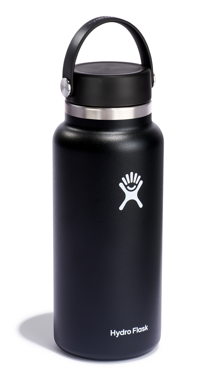 Wide Flex Cap Bottle Black 32oz by Hydro Flask