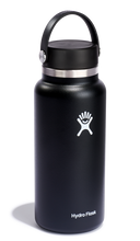 Load image into Gallery viewer, Wide Flex Cap Bottle Black 32oz by Hydro Flask