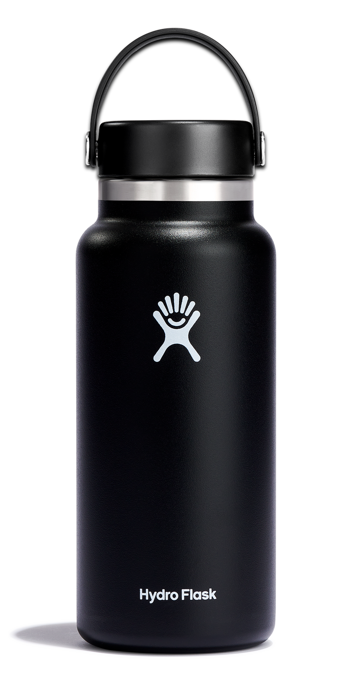 Wide Flex Cap Bottle Black 32oz by Hydro Flask