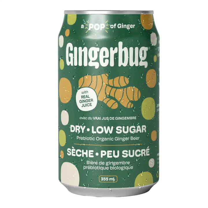 Dry &amp; Low Sugar Prebiotic Ginger Beer 355ML