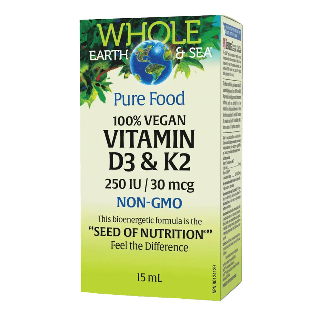 Whole Earth &amp; Sea Vitamin D3 &amp; K2 15ml