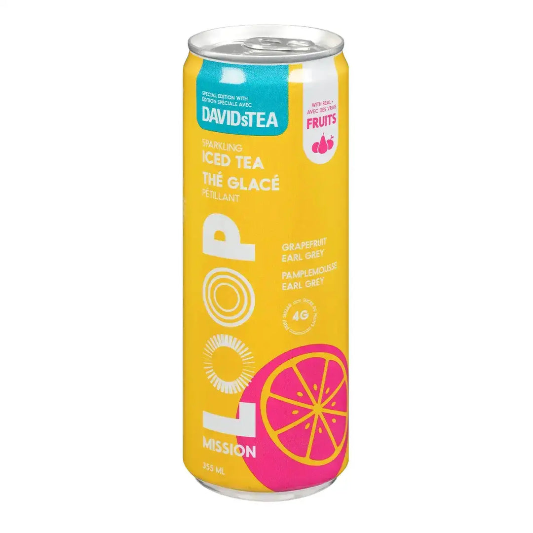 Sparkling Iced Tea w/ Juice, Grapefruit Earl Grey 355ml