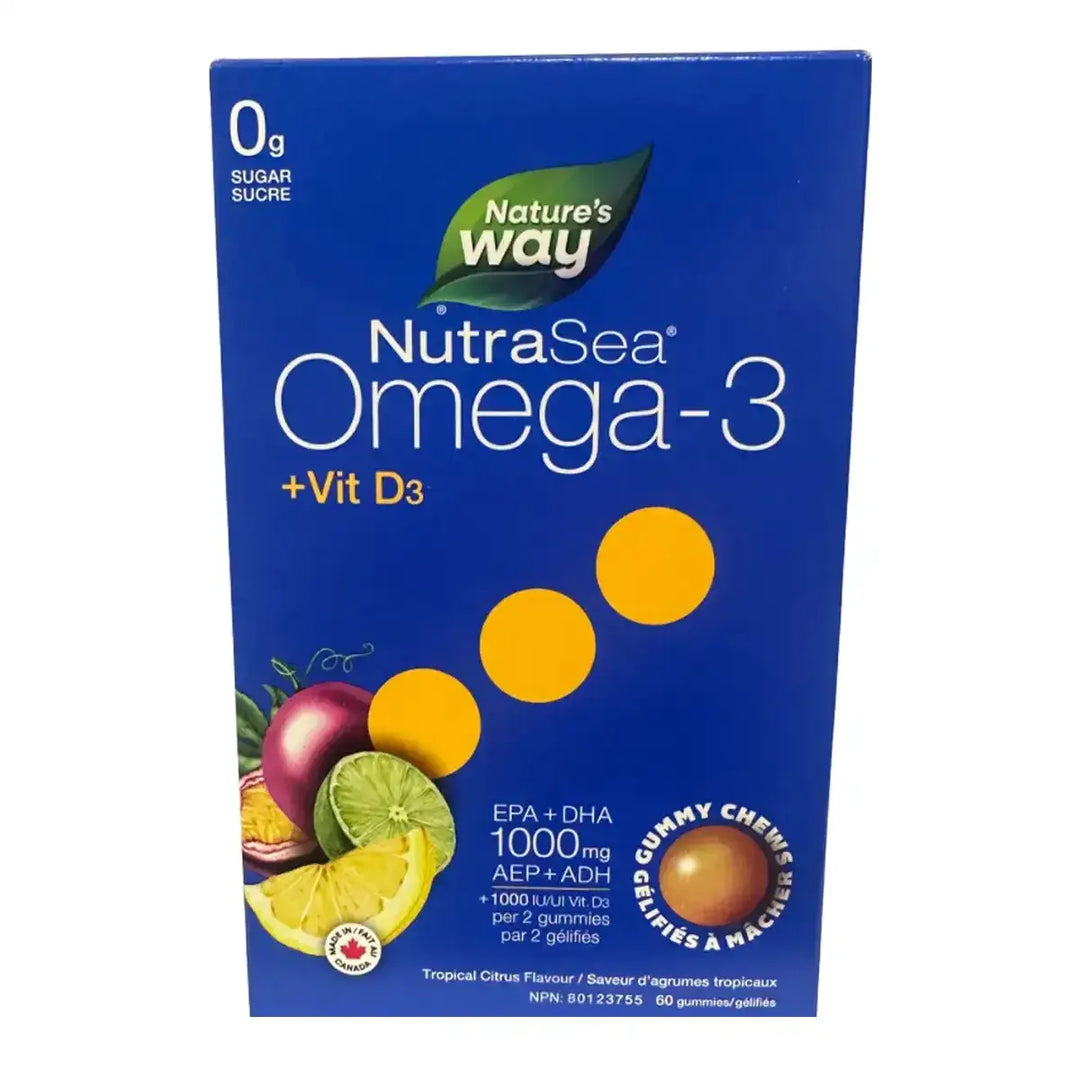 NutraSea Omega-3 Immune Gummy Tropical Citrus 60s