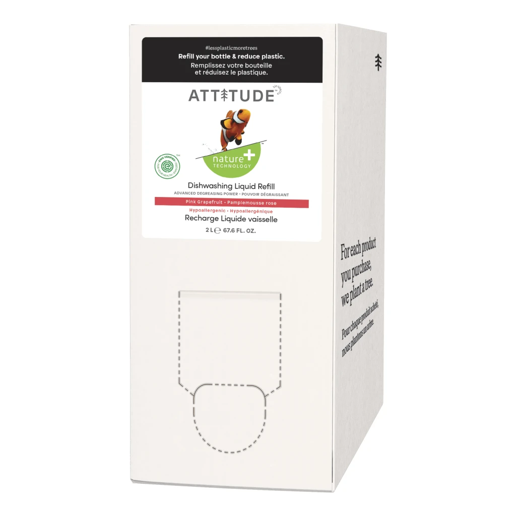 Dishwashing Liq. Pink Grapefruit 2L by Attitude