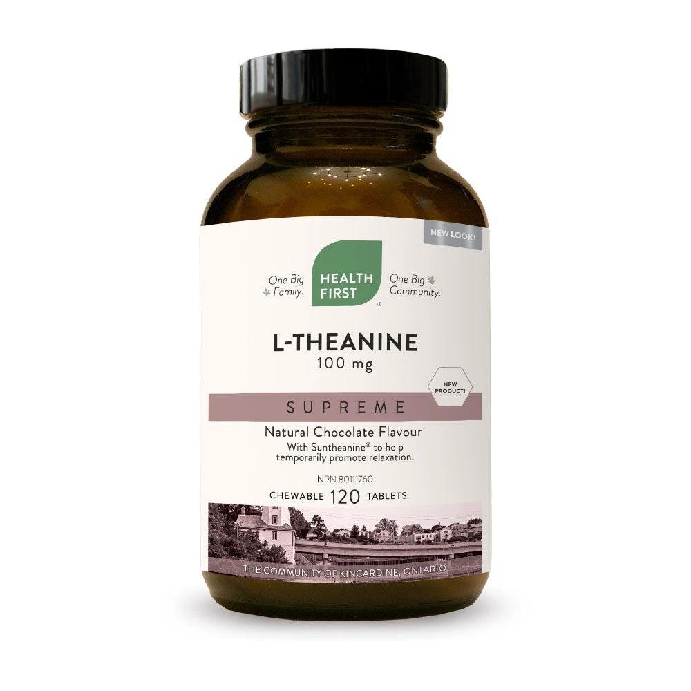 Health First L-Theanine Supreme, 120 chewable tablets by Health First