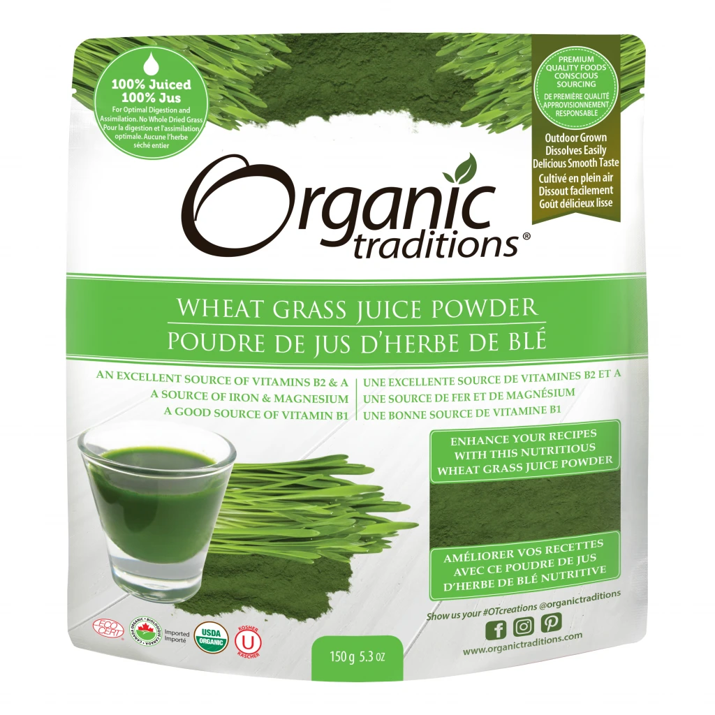 Wheat Grass Juice Powder 150g by Organic Traditions