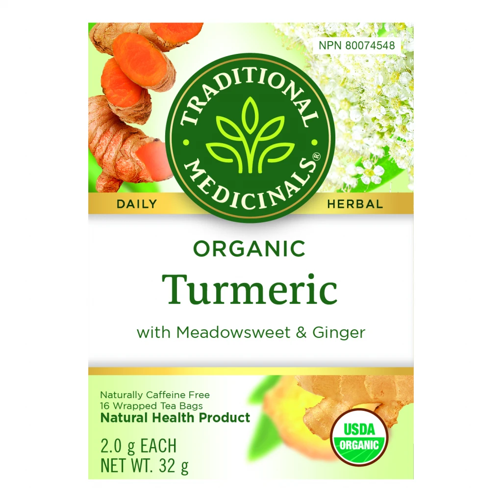 Org Turmeric Meadowsweet &amp; Ginger by Traditional Medicinals