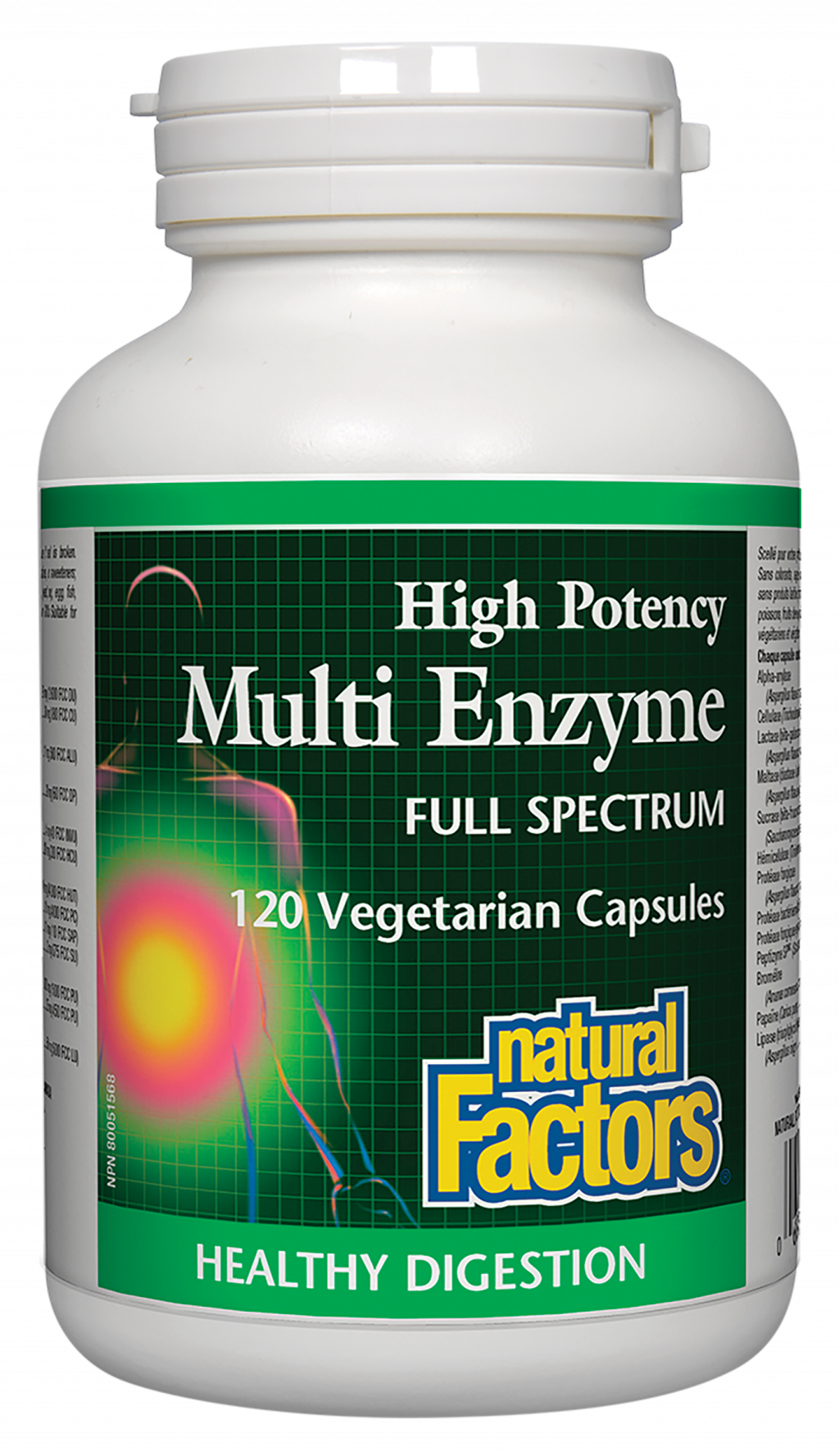 Natural Factors Multi Enzyme High Potency Full Spectrum   120 Vegetarian Capsules