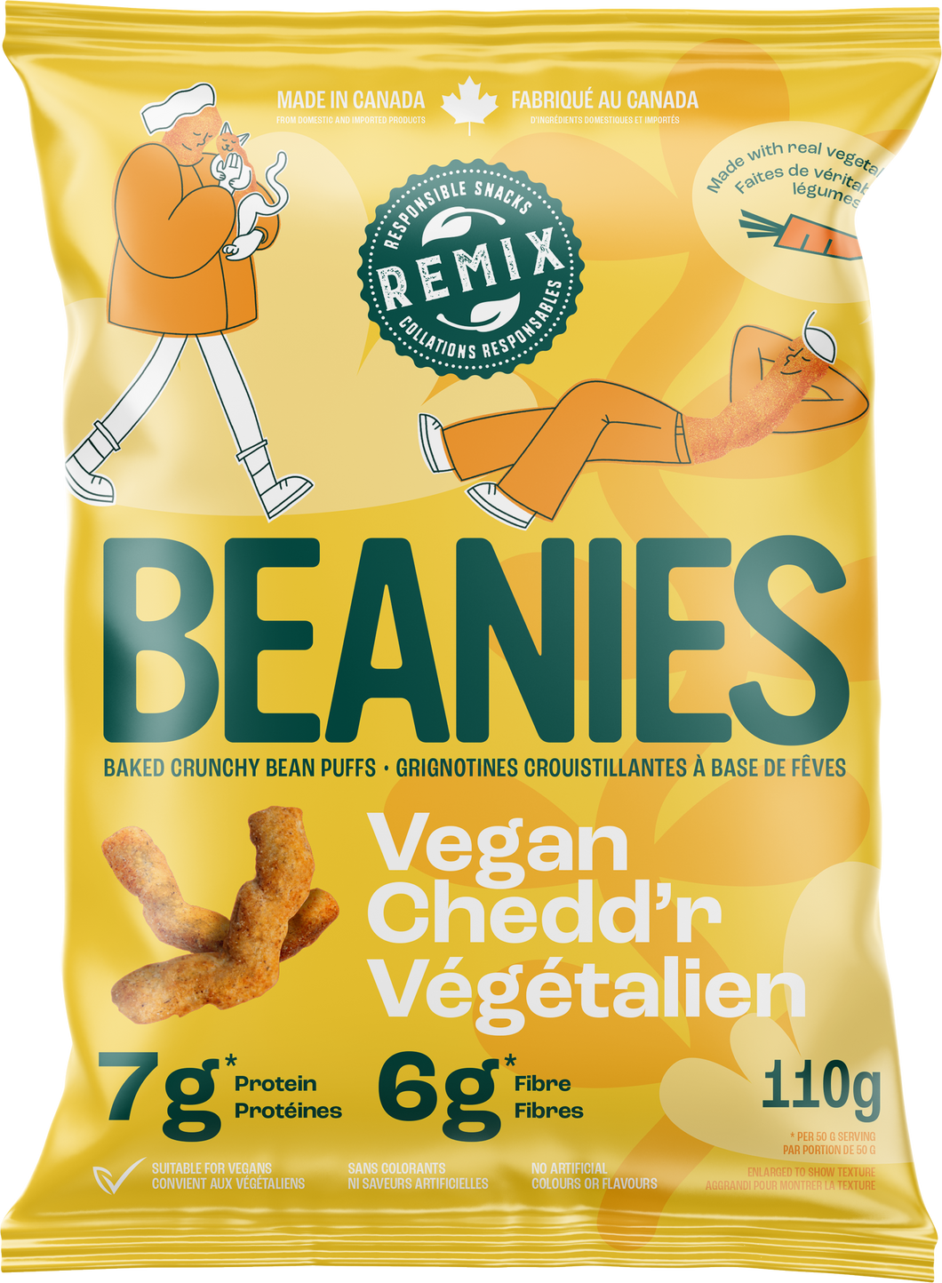 Beanies Vegan Chedd'r Puffs 110g