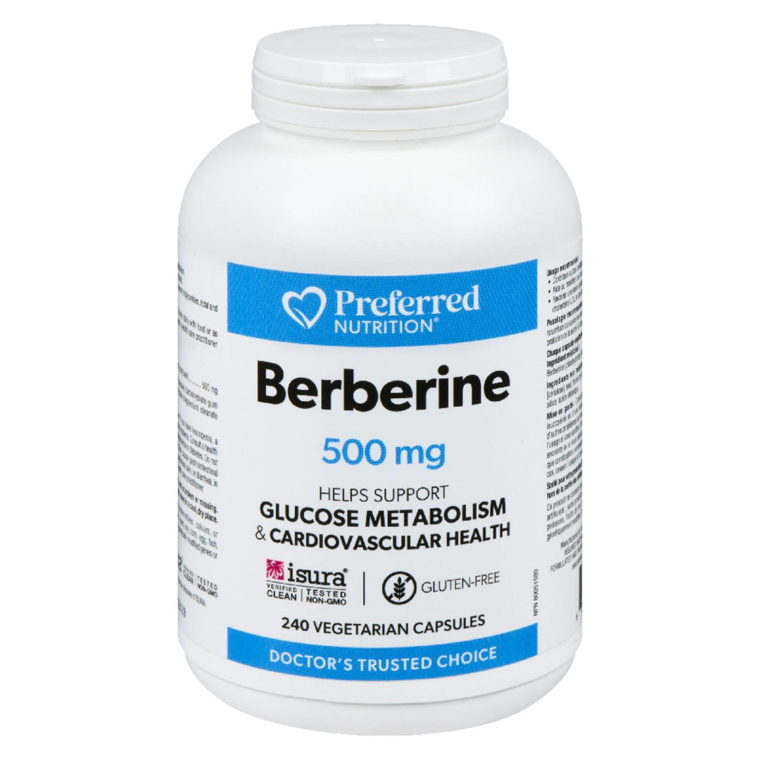Preferred Nutrition Berberine 500 mg, 240 vegetarian capsules