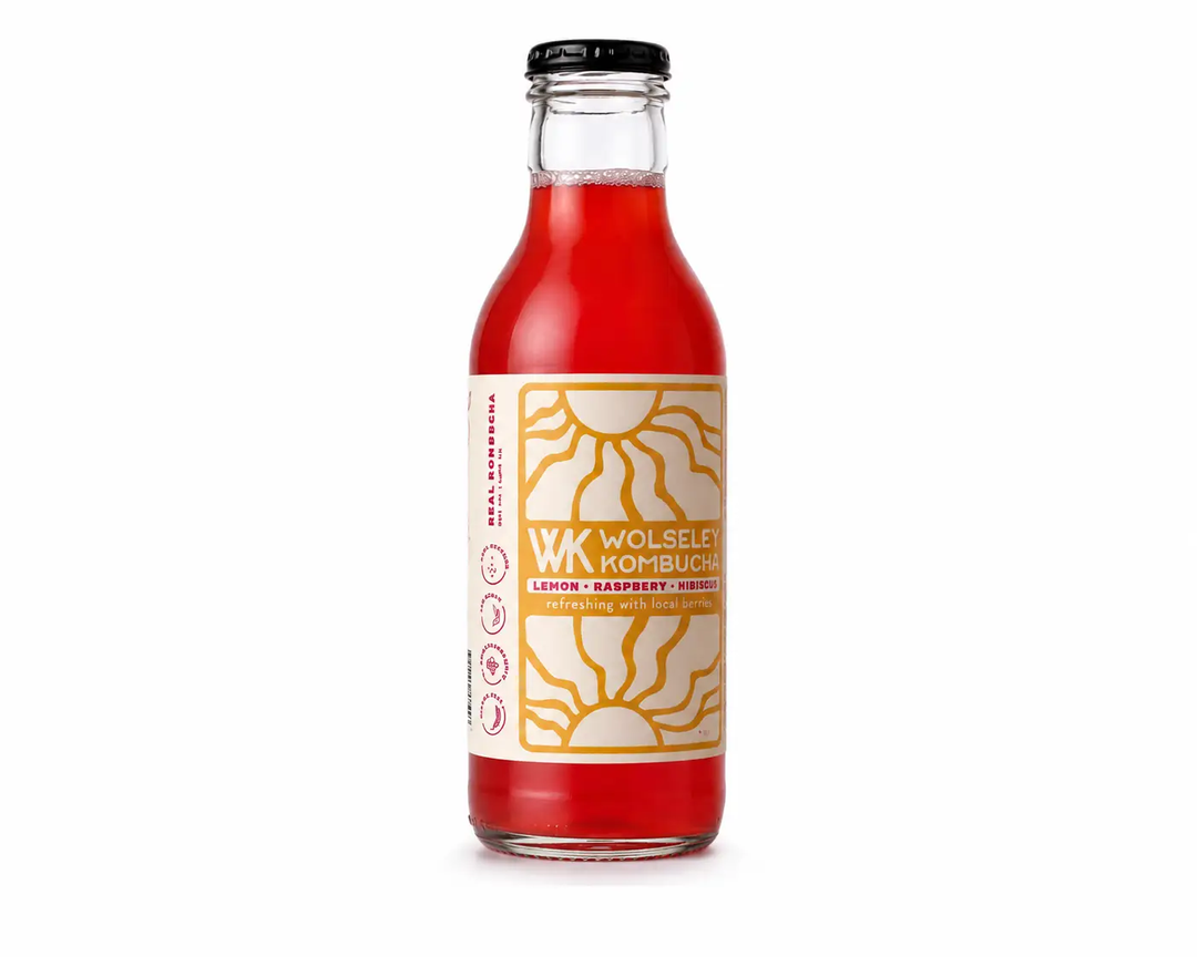 Lemon Raspberry Hibiscus Kombucha