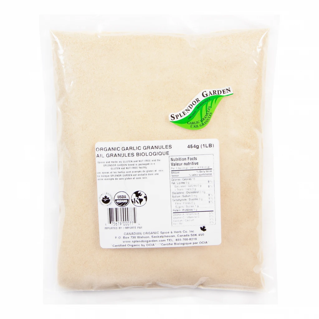 Organic Garlic Granules by Splendor Garden