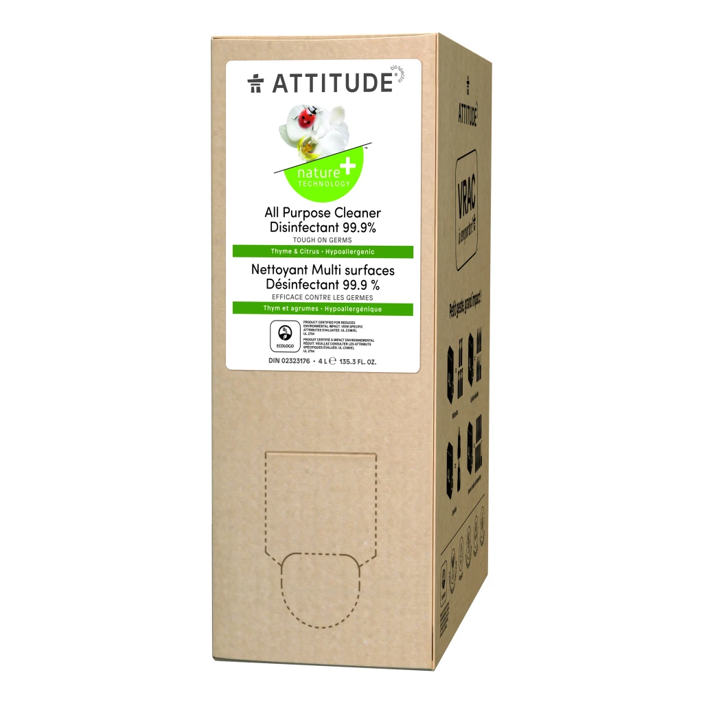 Disinfectant 99.9% Thyme &amp;Citrus 4L by Attitude