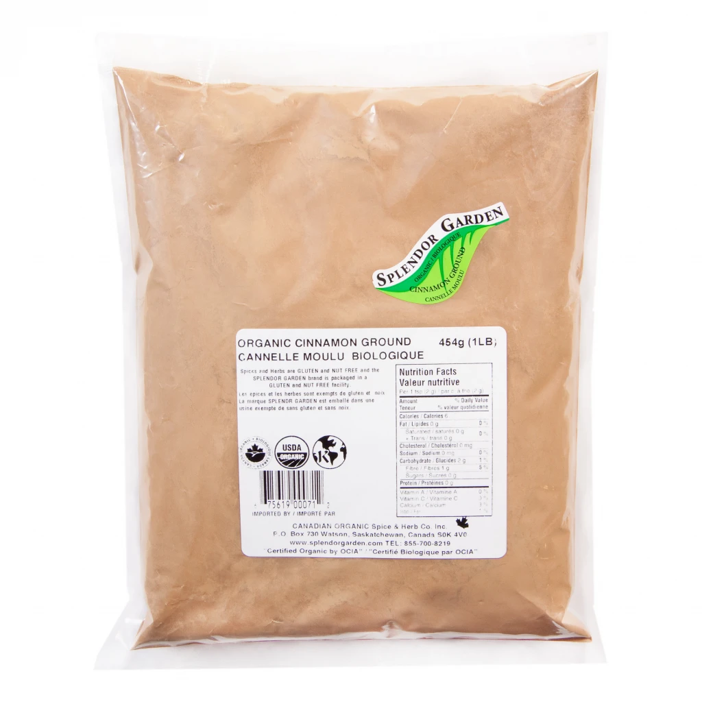 Organic Cinnamon Ground-Cassia by Splendor Garden