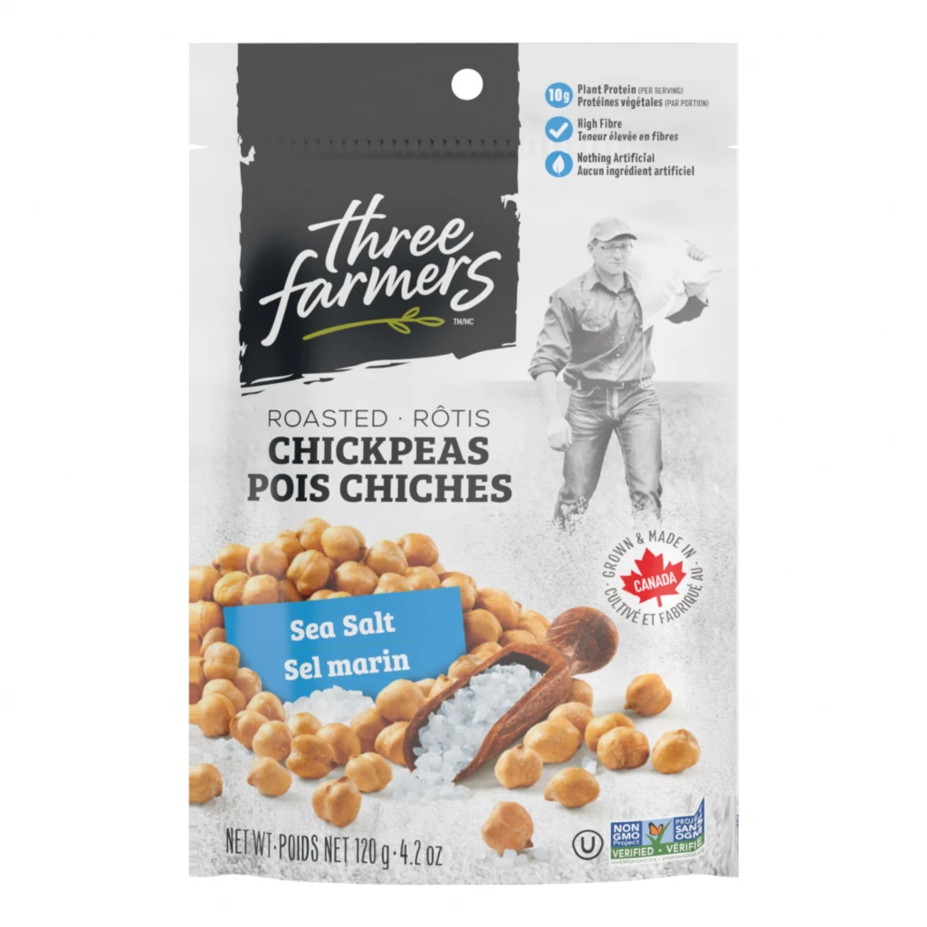 Roasted Chickpeas - Sea Salt by Three Farmers