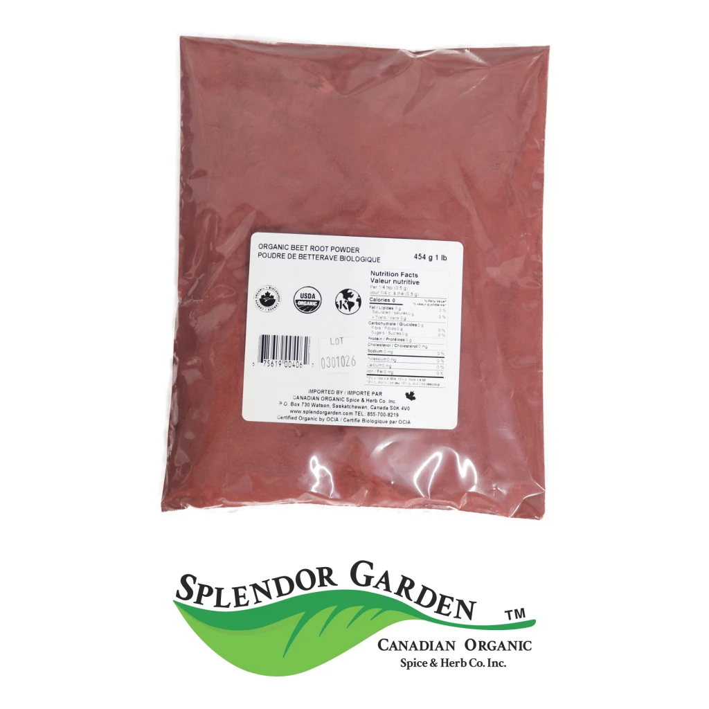 Organic Beet Root Powder by Splendor Garden