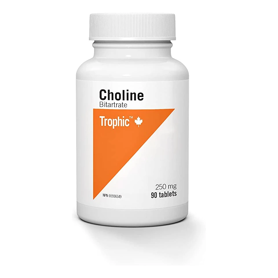 CHOLINE 250MG - 90 Tablets by Trophic