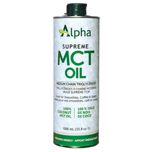 Load image into Gallery viewer, Alpha Supreme MCT Oil bottle on a white background