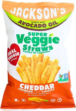 Load image into Gallery viewer, Super Veggie Straws in Avocado Oil - Cheddar 142g